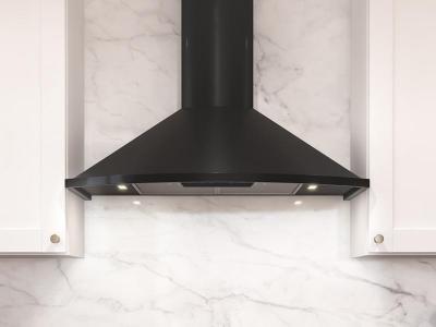 30" Zephyr Core Collection Savona Wall Mount Range Hood in Black Stainless Steel - ZSA-E30FBS