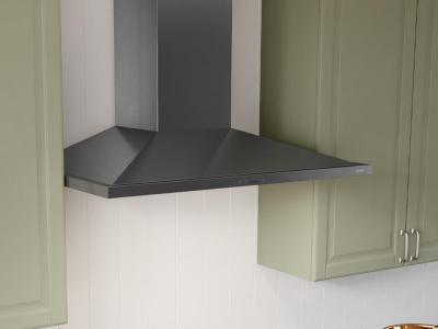 36" Zephyr Core Collection Anzio Wall Mount Range Hood in Black Stainless Steel - ZAN-M90DBS