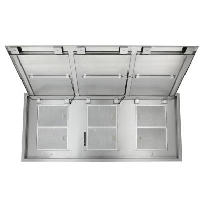 63" Best Brushed Stainless Steel Ceiling Mounted Range Hood with LED Light in Stainless Steel - HBC163ESS