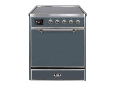 30" ILVE 4 Cu. Ft. Majestic II Electric Freestanding Range with Bronze Trim - UMI30QNE3/BGB