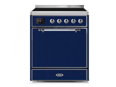 30" ILVE 4 Cu. Ft. Majestic II Electric Freestanding Range with Copper Trim - UMI30QNE3/MBP