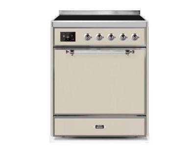 30" ILVE 4 Cu. Ft. Majestic II Electric Freestanding Range with Bronze Trim - UMI30QNE3/AWB