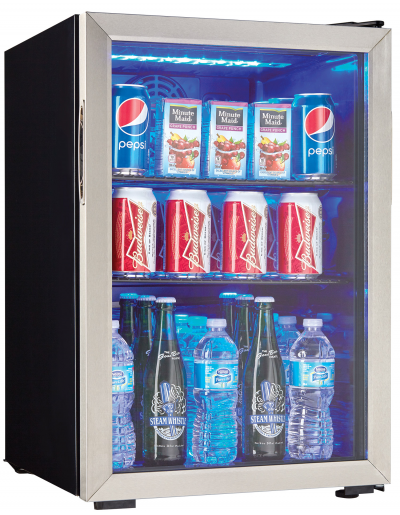 18" Danby 2.6 Cu. Ft. Free-Standing Beverage Center in Stainless Steel - DBC026A1BSSDB