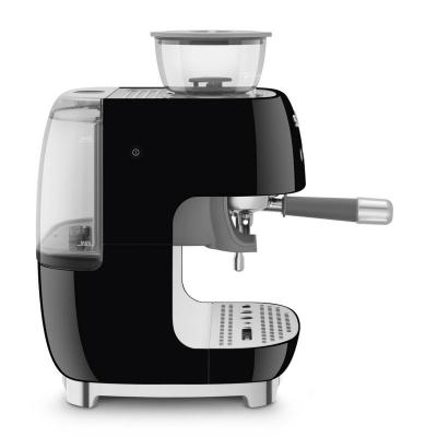 SMEG Retro Style Espresso Manual Coffee Machine in Black - EGF03BLUS