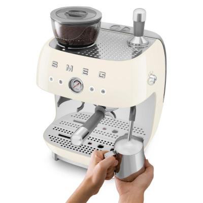 SMEG Retro Style Espresso Manual Coffee Machine in Cream - EGF03CRUS