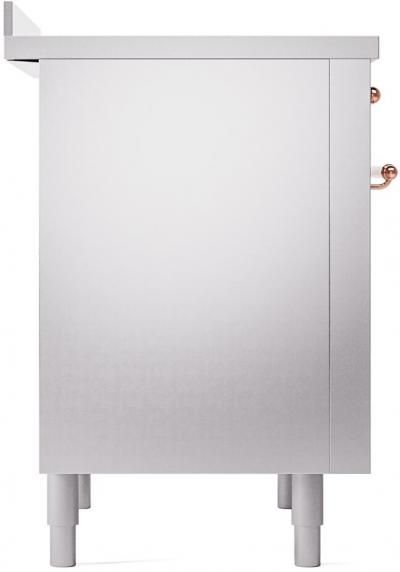 36" ILVE Nostalgie II Electric Freestanding Range in Stainless Steel with Copper Trim - UPI366NMP/SSP