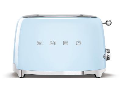 SMEG 50's Retro Style Aesthetic 2x2 Slice Toaster - TSF01PBUS