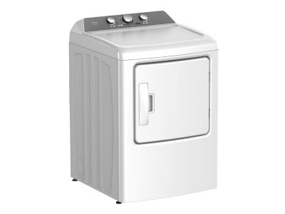 27" Midea 6.7 Cu. Ft. Electric Dryer in White - MLE43A3AWW