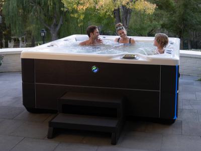 HotSpring Highlife Collection 6 Seat Luxury Spa with Blackwood Cabinet - Vanguard-BW-AW