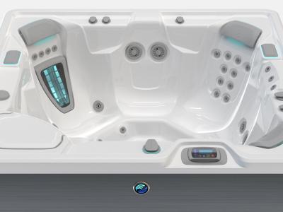 HotSpring Highlife Collection 5 Seat Luxury Mid-Sized Spa with Brushed Nicket Cabinet - Prodigy-BN-AW