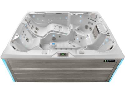 HotSpring Limelight Collection 7 Seats Extra Large Prism Spa with Coastal Gray Cabinet - Prism-CG-AW