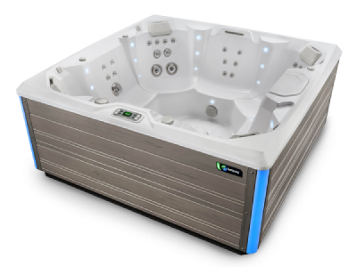 Hotspring Limelight Collection 7 Seat Spa In Coastal Grey Cabinet - Pulse-CG-IG