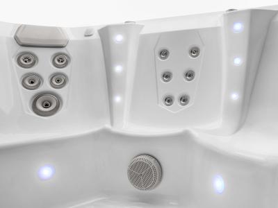 HotSpring Limelight Collection 6 Seats Premium Hot Tub with Coastal Gray Cabinet - Flair-CG-IG