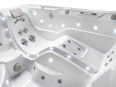 HotSpring Limelight Collection 6 Seats Premium Hot Tub with Coastal Gray Cabinet - Flair-CG-IG