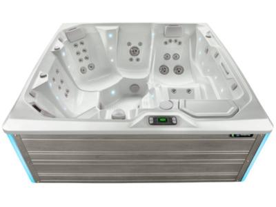 HotSpring Limelight Collection 6 Seats Premium Hot Tub with Coastal Gray Cabinet - Flair-CG-IG