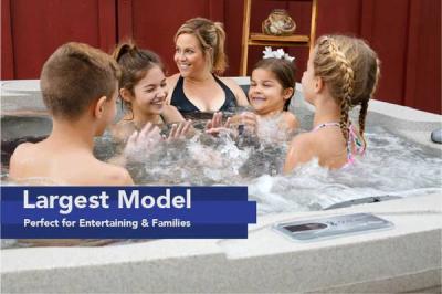 Freeflow Spas 7 Person Hot Tub with Charcoal Cabinet - Monterey Premier Charcoal (S)