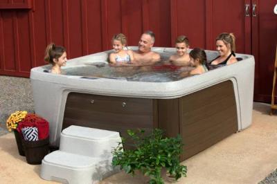 Freeflow Spas 7 Person Hot Tub with Charcoal Cabinet - Monterey Premier Charcoal (S)