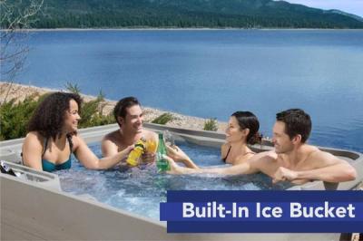 Freeflow Spas 5 Person Hot Tub with Charcoal Cabinet - Excursion Premier Charcoal (S)