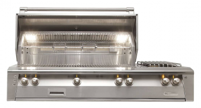 56" Alfresco Luxury Deluxe Natural Gas Grill with 770 sq. in. Grilling Space - ALXE-56SZR