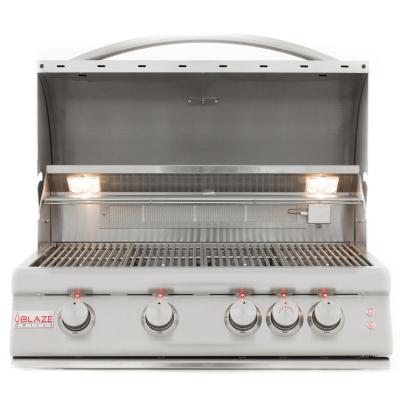 32" Blaze 4-Burner LTE Liquide Propane Grill with Rear Burner and Built-in Lighting System - BLZ-4LTE2-LP