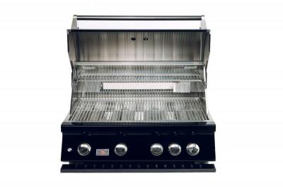 28" Bonfire Built-In 4 Burner Liquid Propane Gas Grill in Black - CBB4-B-LP