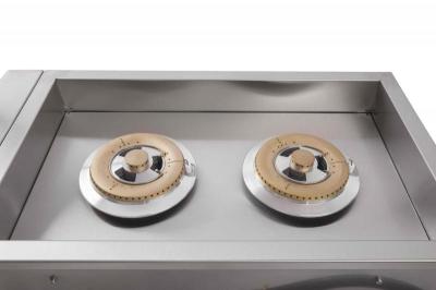 26" Bonfire Drop-In Double Side Burner in Stainless Steel - CBADSB