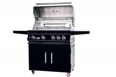 28" Bonfire FreeStanding 4-Burner Natural Gas Grill in Black - CBF4DD-B-NG