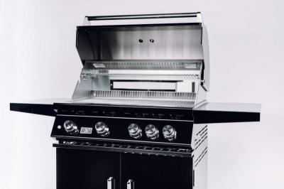 28" Bonfire FreeStanding 4-Burner Natural Gas Grill in Black - CBF4DD-B-NG