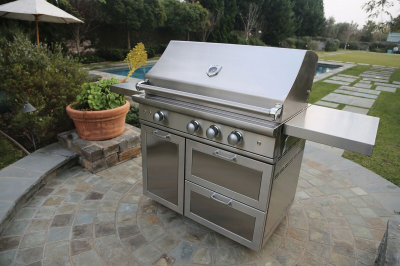 42" Caliber Crossflame Pro Propane Gas Grill in Stainless Steel - CGP42-2G-1SR-L