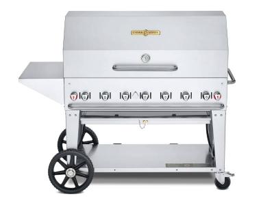 48" Crown Verity Liquid Propane Mobile Grill Package - CV-MCB-48PKG