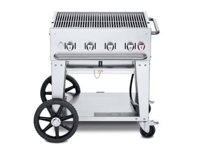 30" Crown Verity Liquid Propane Mobile Grill - CV-MCB-30