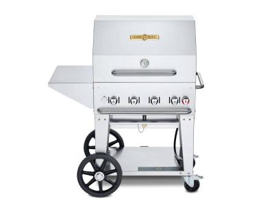 30" Crown Verity Liquid Propane Mobile Grill Package - CV-MCB-30PKG