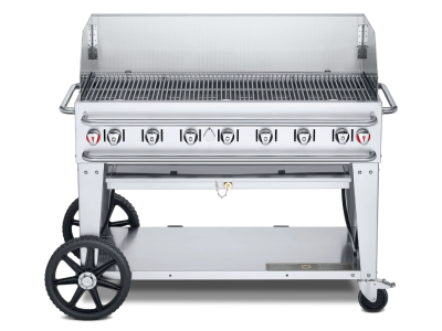 48" Crown Verity Single Inlet Bulk Propane Rental Grill with Windguard Package - CV-RCB-48WGP-SI-BULK