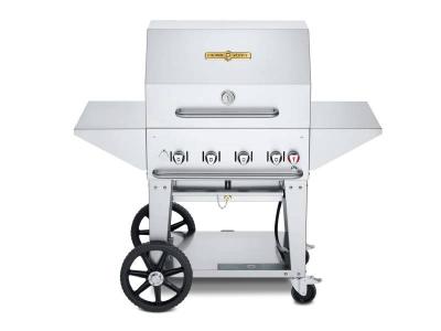 30" Crown Verity Liquid Propane Mobile Grill Pro - CV-MCB-30PRO