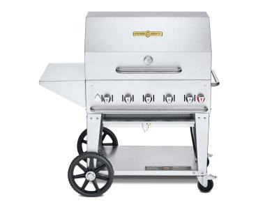 36" Crown Verity Liquid Propane Mobile Grill Package - CV-MCB-36PKG