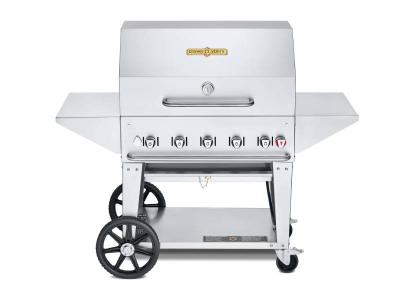 36" Crown Verity Liquid Propane Mobile Grill Pro - CV-MCB-36PRO