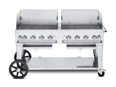 60" Crown Verity Liquid Propane Windguard Package Mobile Grill -  CV-MCB-60WGP-LP