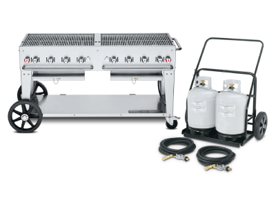 60" Crown Verity Liquide Propane Mobile Grill and Propane Cart - CV-MCC-60