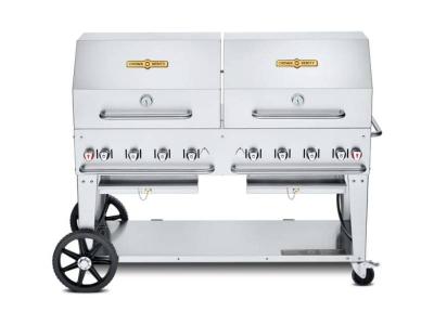 60" Crown Verity Single Inlet Bulk Propane Mobile Grill Dome Package - CV-MCB-60-SI-BULK-RDP