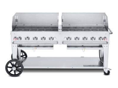 72" Crown Verity Liquid Propane Windguard Package Mobile Grill  - CV-MCB-72WGP-LP