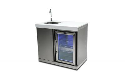 Mont Alpi Beverage center with Sink in Stainless Steel - MASF-SS