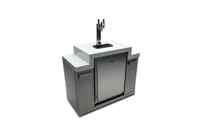 Mont Alpi Outdoor-Rated Triple Tap Kegerator with Digital Display - MA-KEG