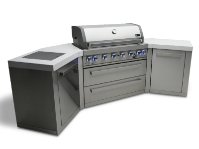 Mont Alpi 6 Burners Island Grill with 45 degree Corners - MAi805-45