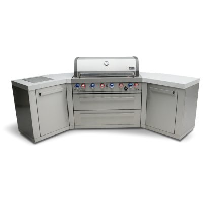 Mont Alpi 6 Burners Island Grill with 45 degree Corners - MAi805-45