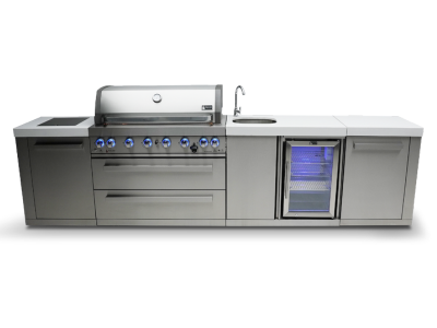 Mont Alpi 6 Burner Island Grill with A Beverage Center - MAi805-BEV