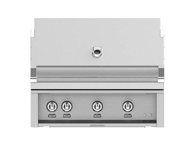 36" Hestan Outdoor Built-In Grill in Steeletto - GSBR36-LP