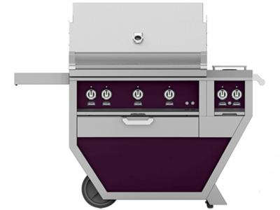 36" Hestan Outdoor Liquid Propane Deluxe Grill with Double Side Burner - GMBR36CX2-LP-PP