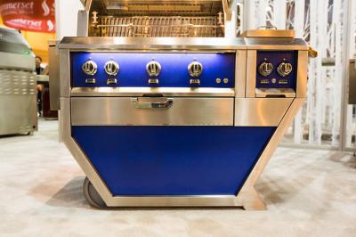 42" Hestan Outdoor Natural Gas Deluxe Grill with Double Side Burner - GMBR42CX2-NG-BG