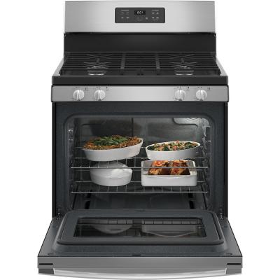 30" GE 4.8 Cu. Ft. Free-Standing Gas Range In Stainless Steel - JCGBS61RPSS