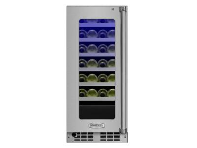 15" Marvel Professional High Efficiency Single Zone Wine Refrigerator - MP15WSG4LS